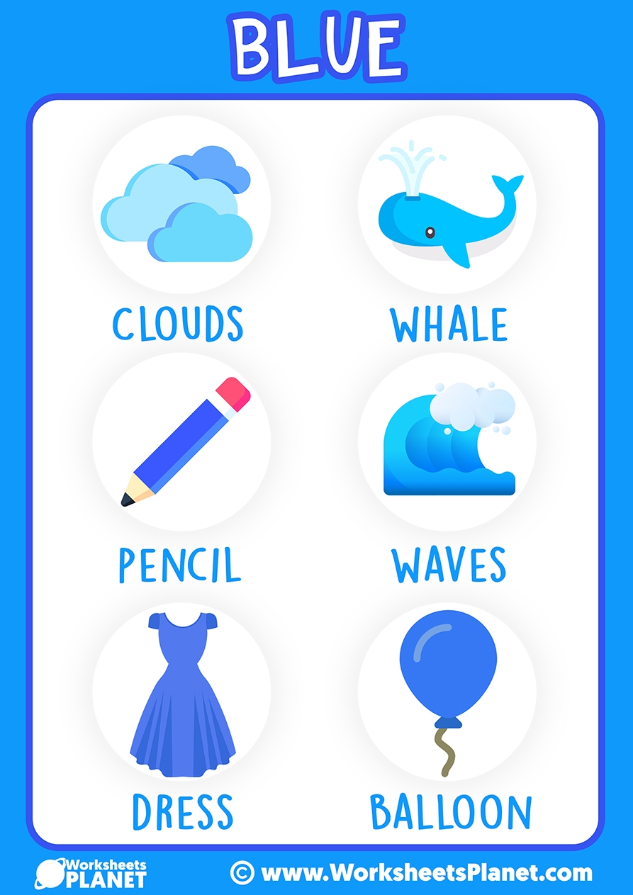 color blue worksheets