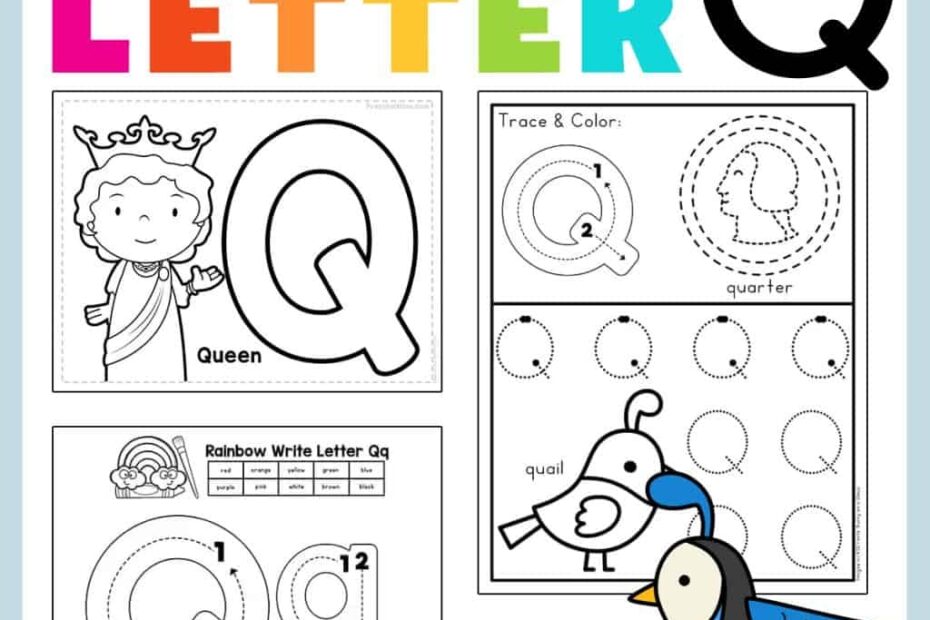 Letter Q Preschool Printables Preschool Mom