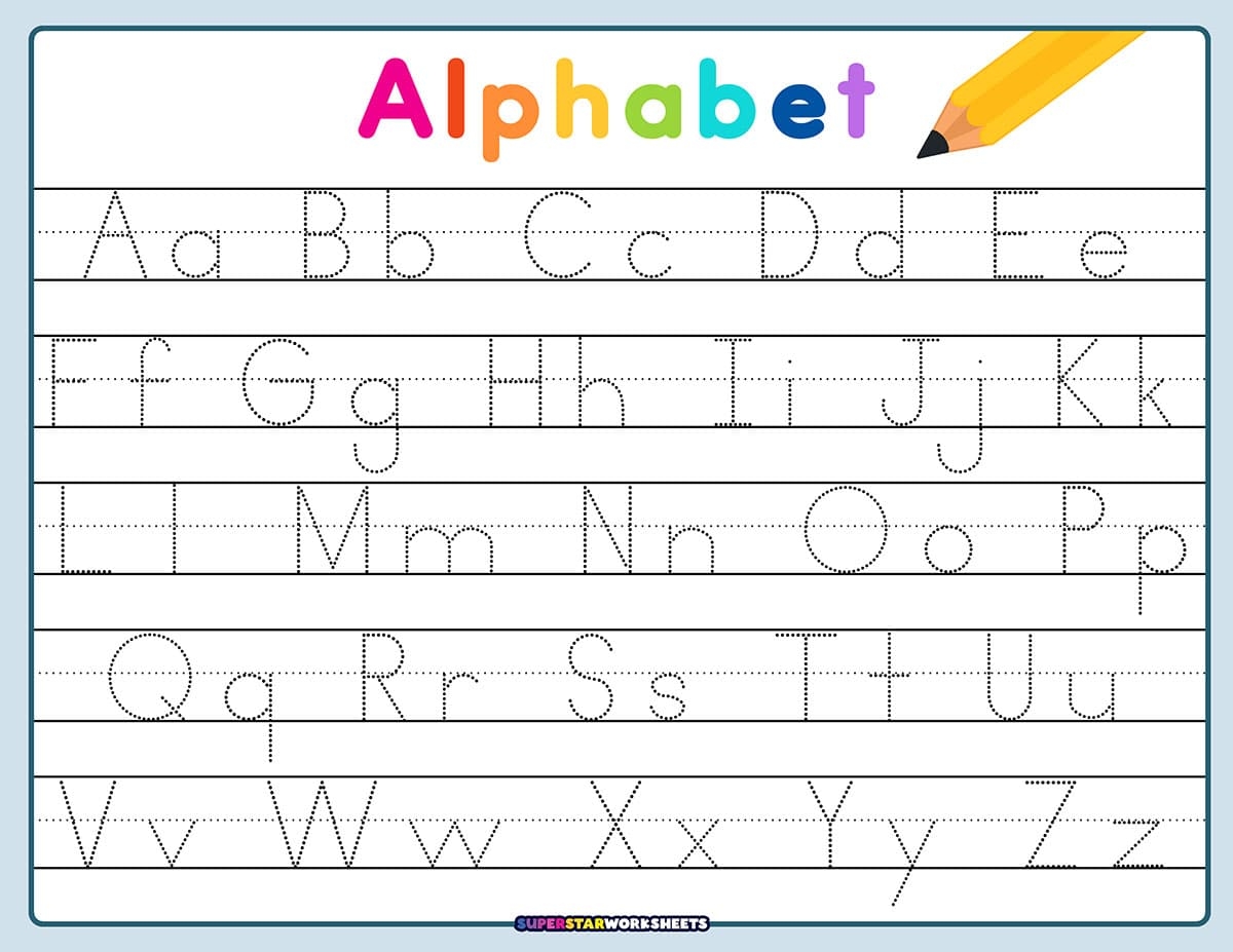 alphabet handwriting worksheets pdf