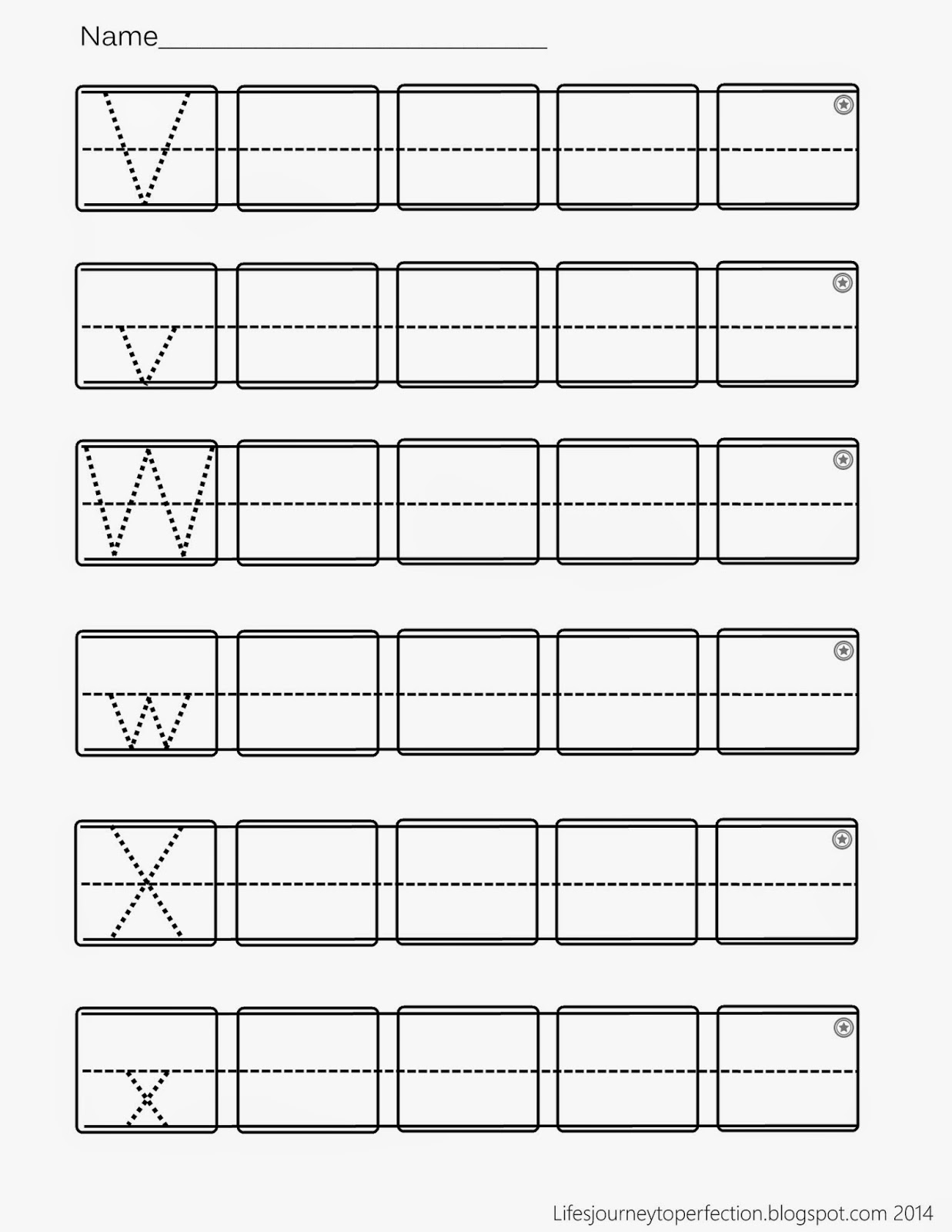 Life s Journey To Perfection Preschool Practice ABC Writing 