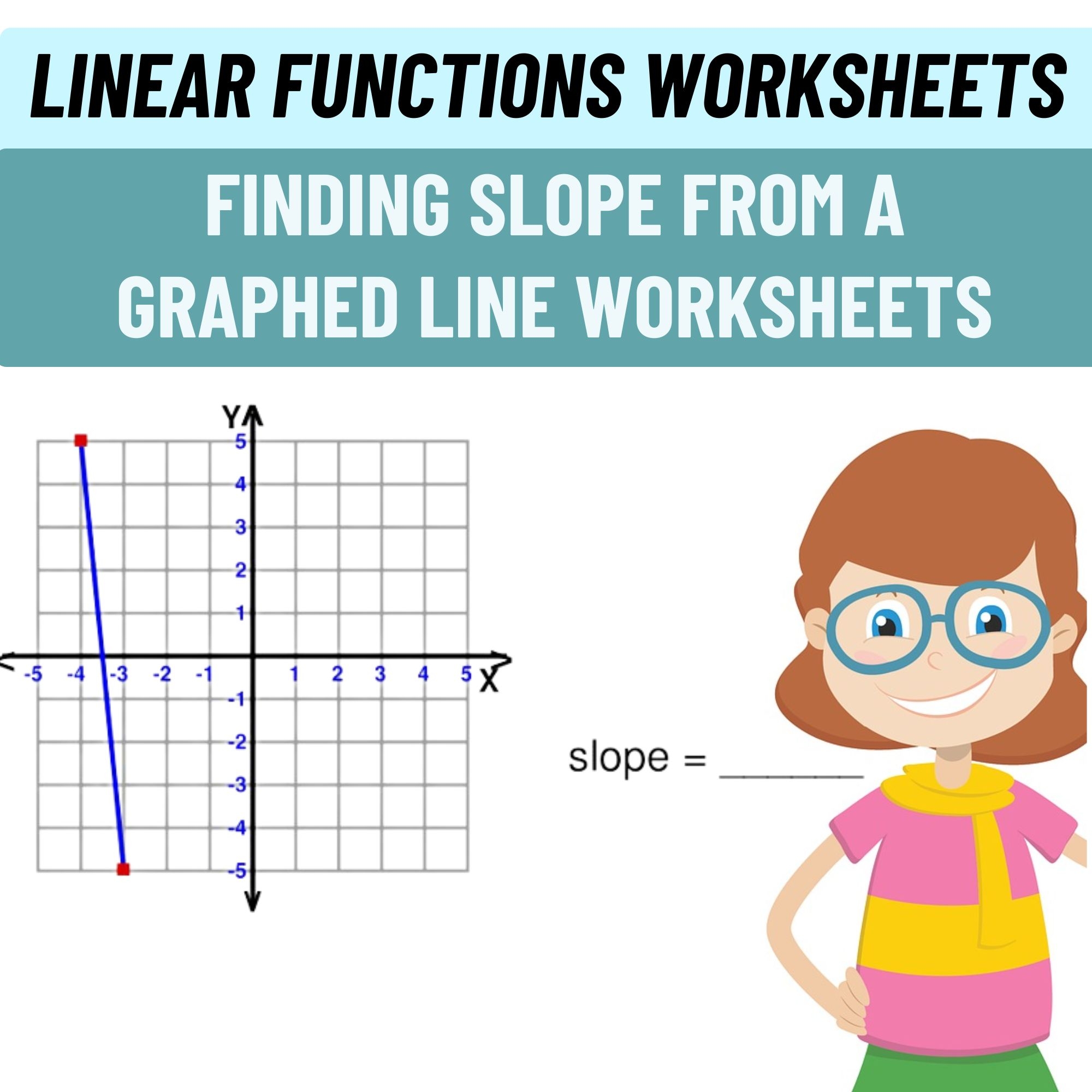 finding slope on a graph worksheet
