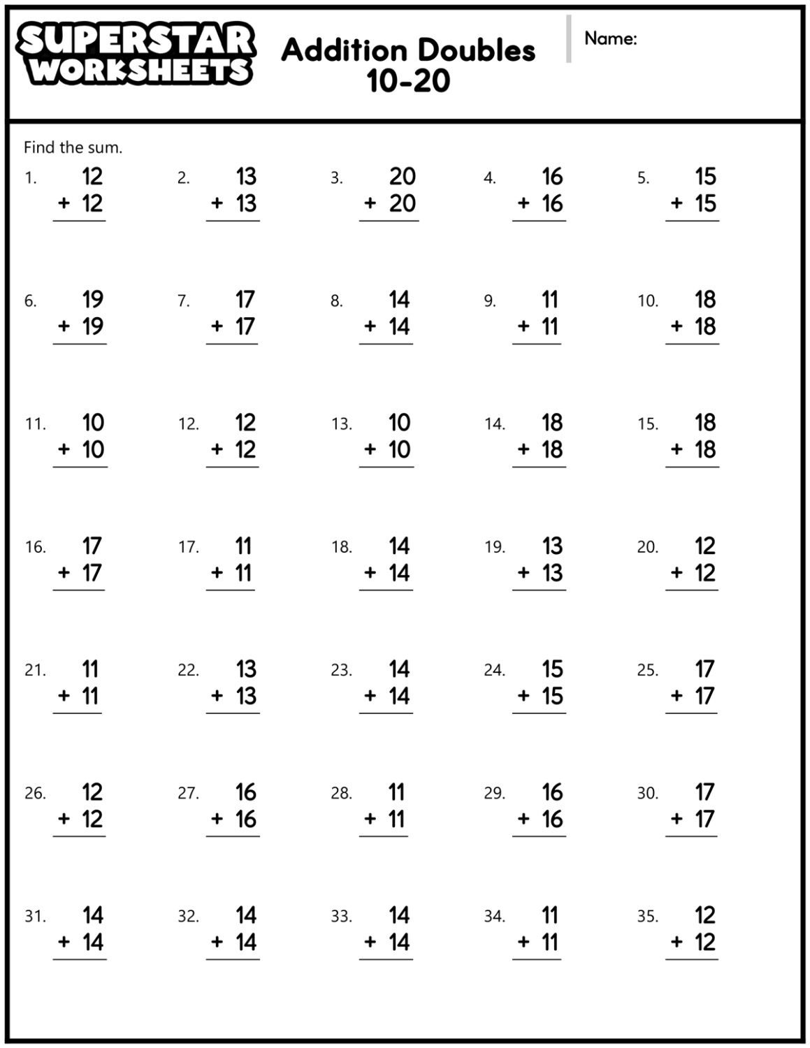 mathematics worksheet