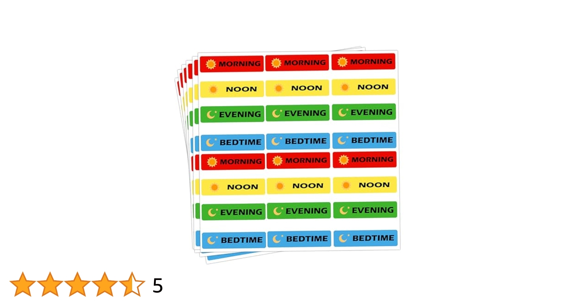 Medicine Stickers Medication Instruction Label 1 2 X 1 5 Inch Morning Noon Evening Bedtime Stickers For Pill Case Planner 504 Pcs Ufeff