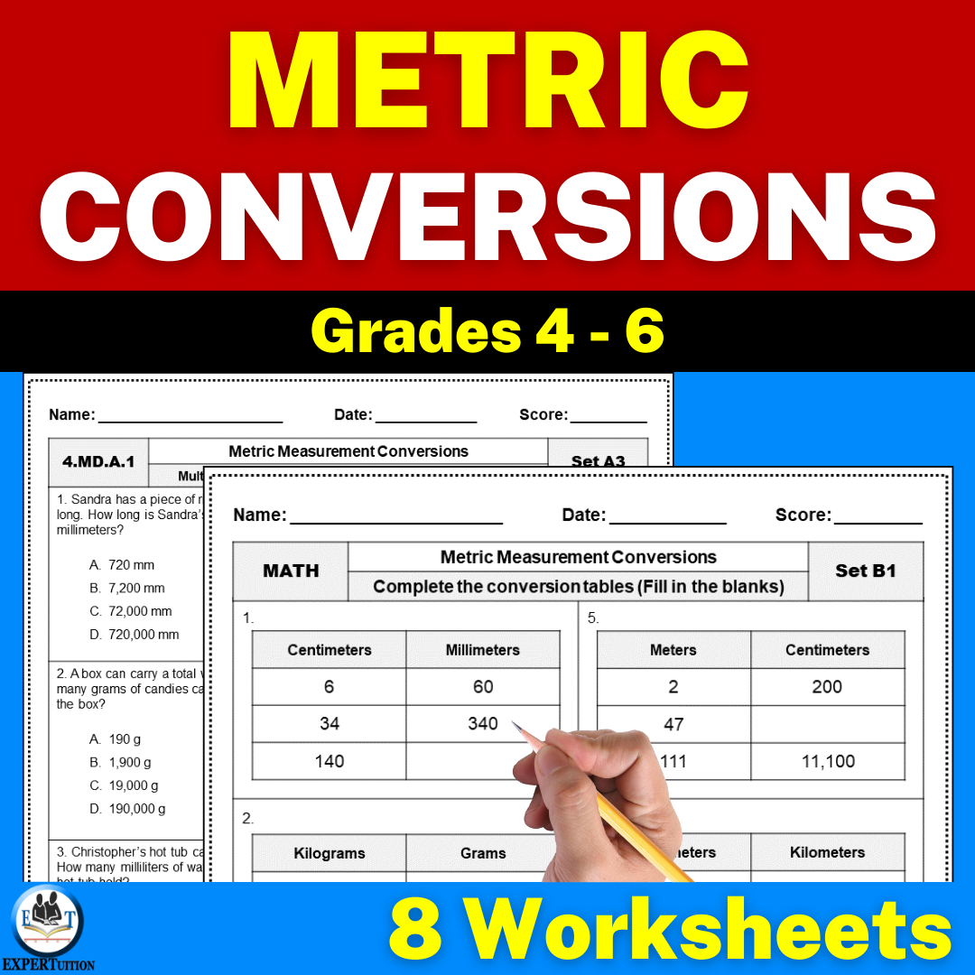 Metric System Measurement Conversions Worksheets Converting Metric Units Made By Teachers