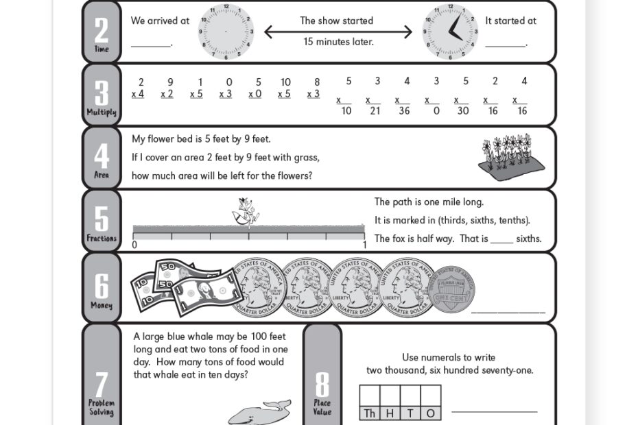 MH 2031 Math Drops In The Bucket Book 9 for 3rd Grade 1st Semester