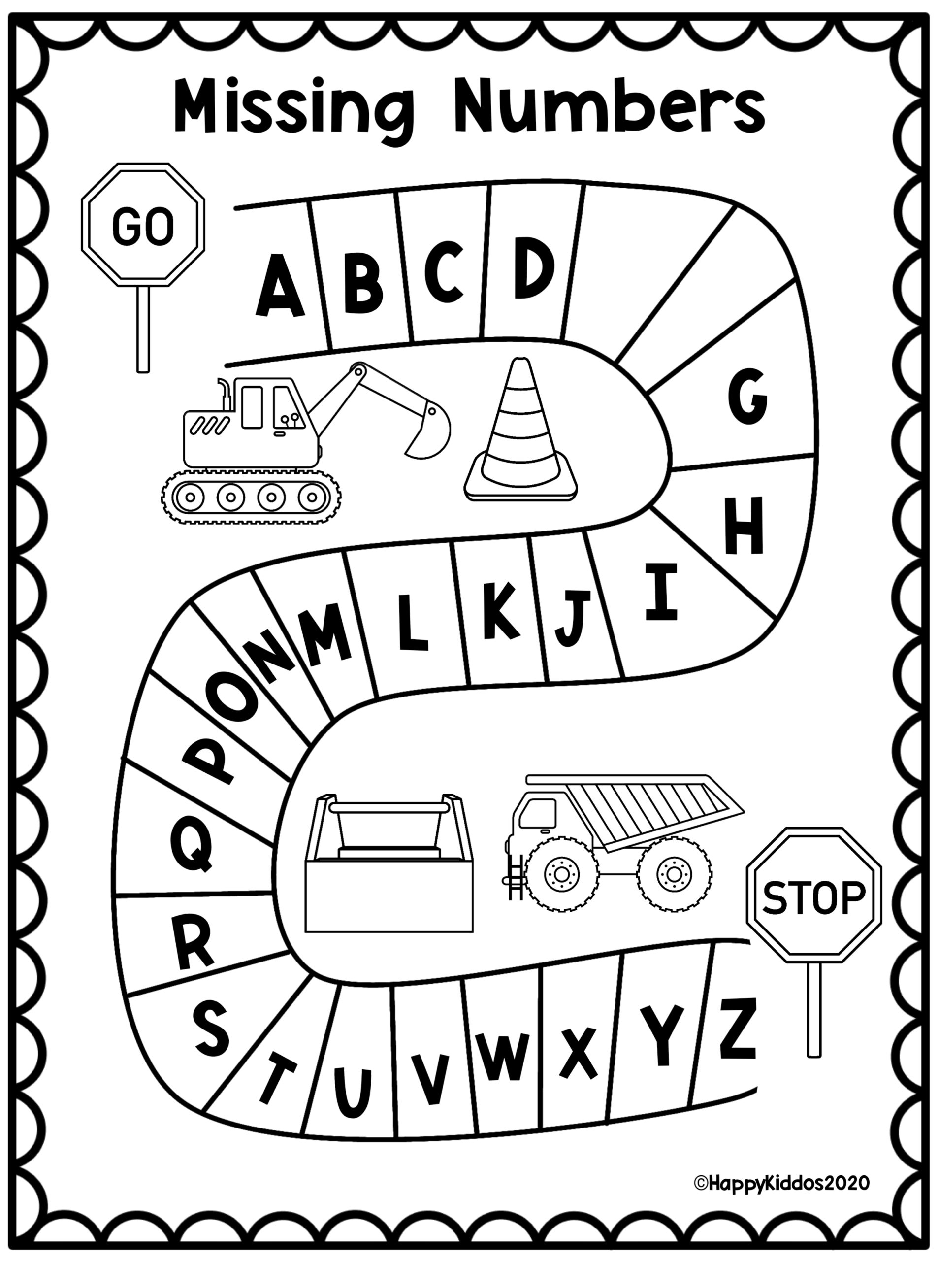 Missing Letters Worksheets