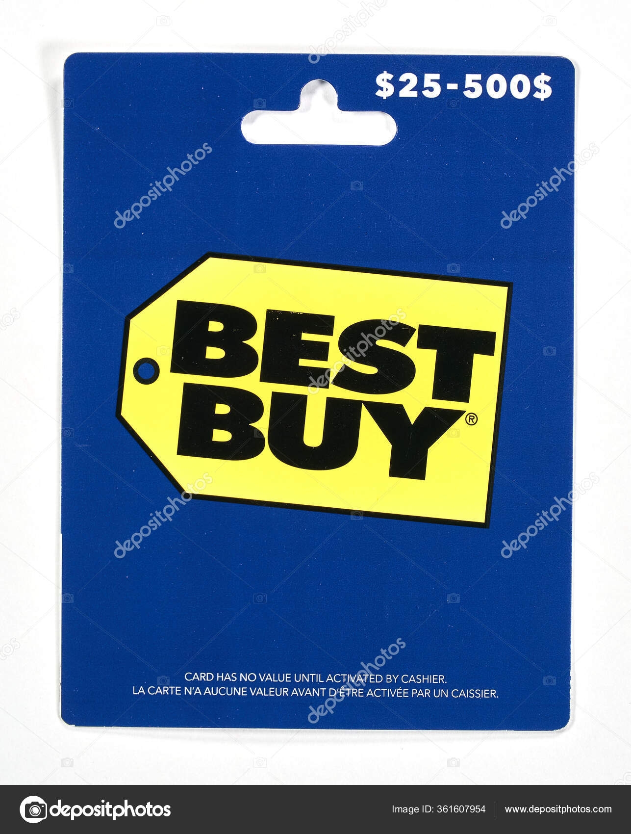 Montreal Canada April 2020 Bestbuy Gift Card White Background Best 