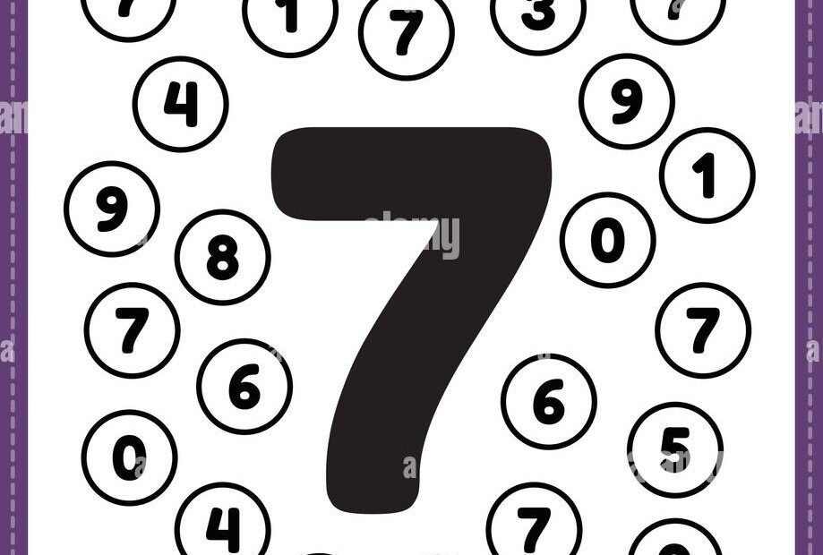 Number 7 Worksheet Hi res Stock Photography And Images Alamy