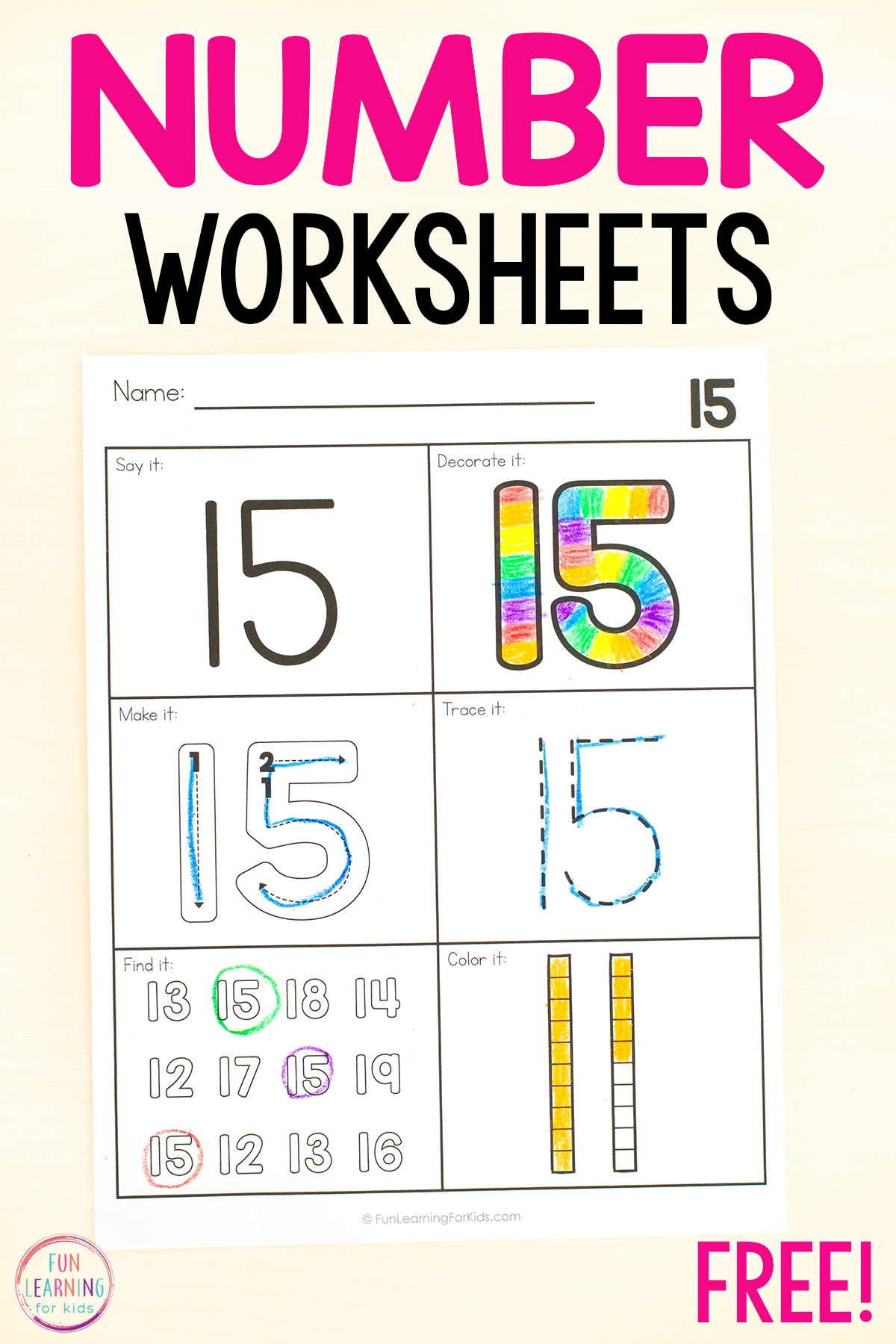 Number Sense Worksheets Number Activity Worksheets