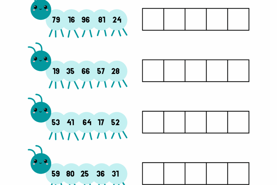 Ordering Numbers Worksheets For Grade 2 Kidpid