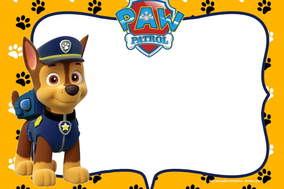Paw Patrol Birthday Invitation Ideas