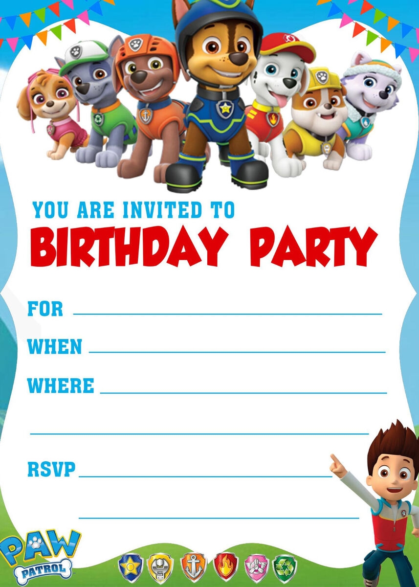 printable birthday card paw patrol