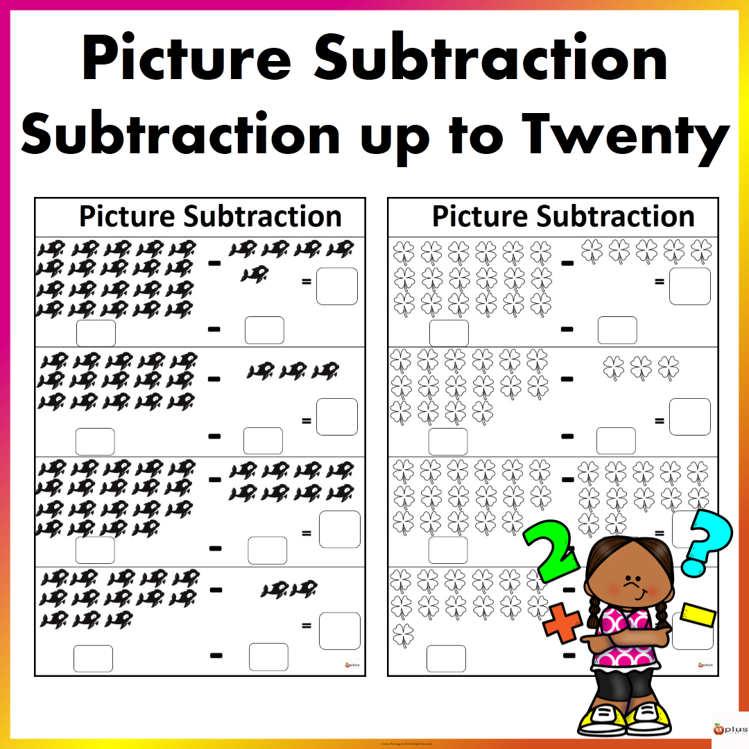 subtraction within 20 worksheets
