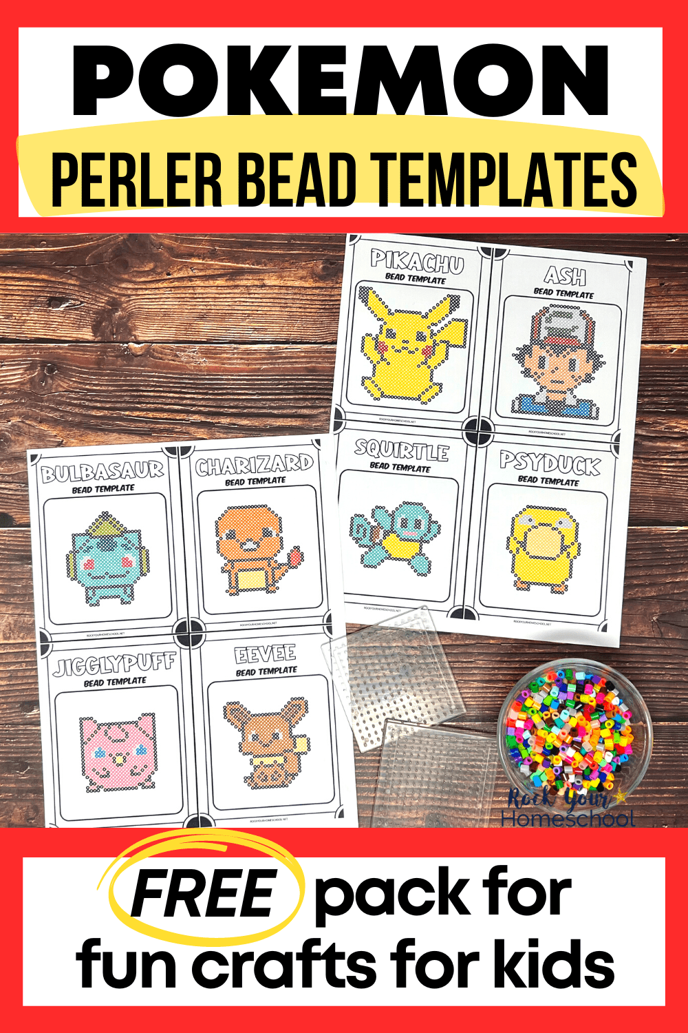 printable bead pattern cards
