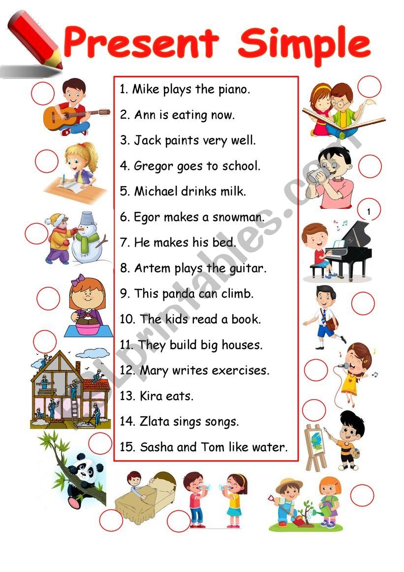 Present Simple ESL Worksheet By Nata2014 Worksheets Library