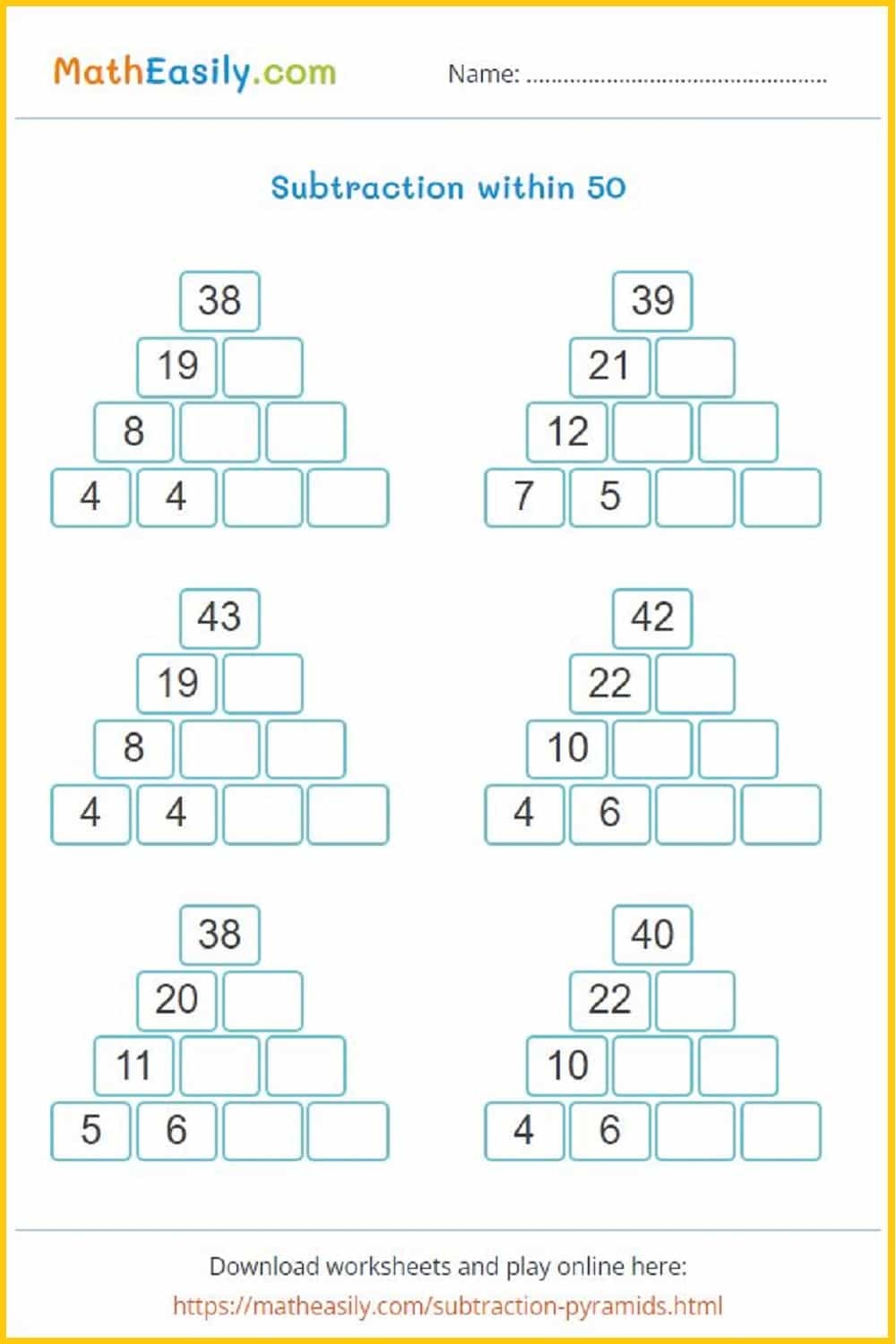 Printable 2nd Grade Math Worksheets PDF Free Download