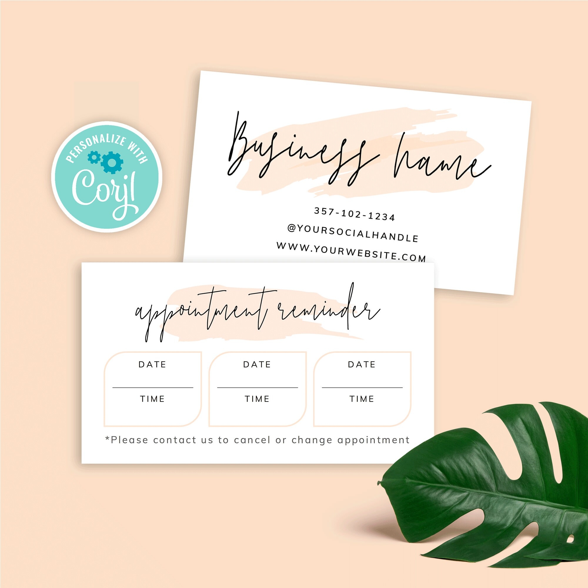 printable blank appointment cards