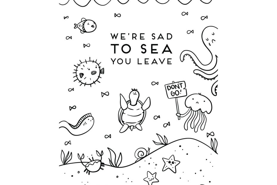 Printable Don t Go Goodbye Greeting Card From All Of Us Coworker Leaving Say Farewell Instant Download Black And White Card Etsy