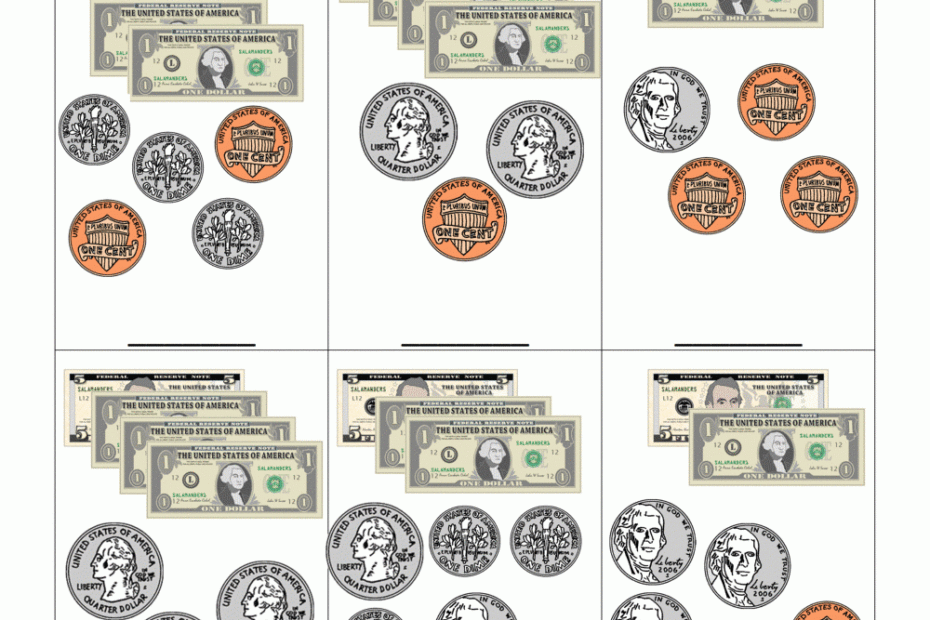 Printable Money Worksheets To 10