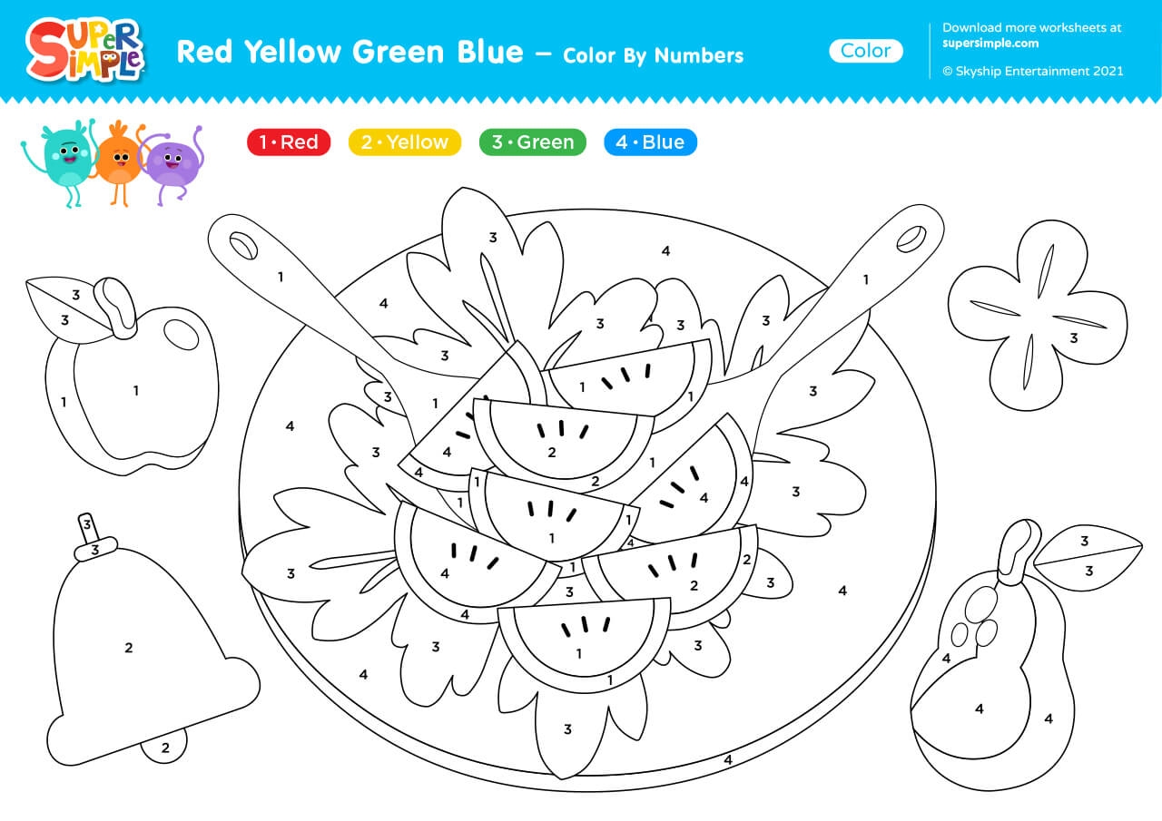 blue worksheet