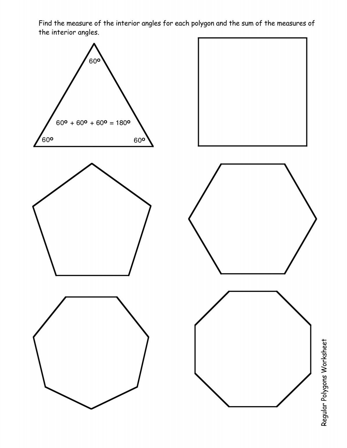 polygon worksheets
