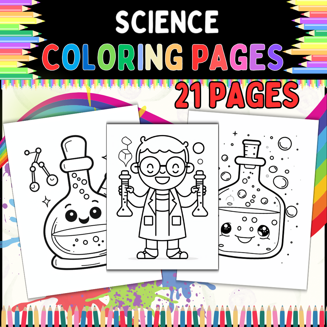 science coloring worksheets