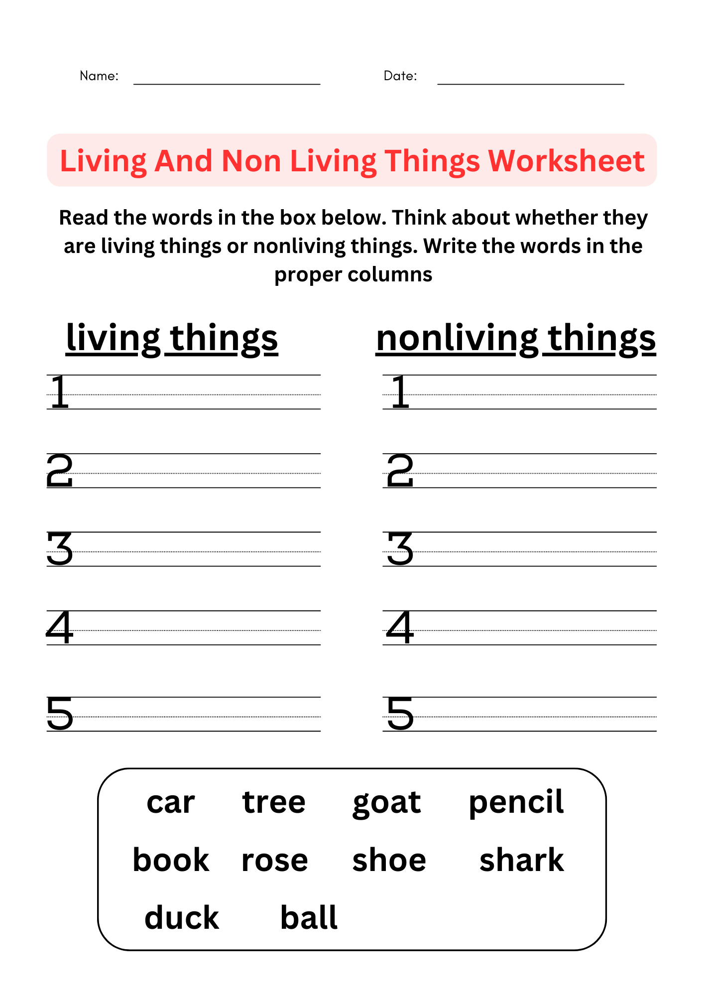 printable science worksheets for grade 3