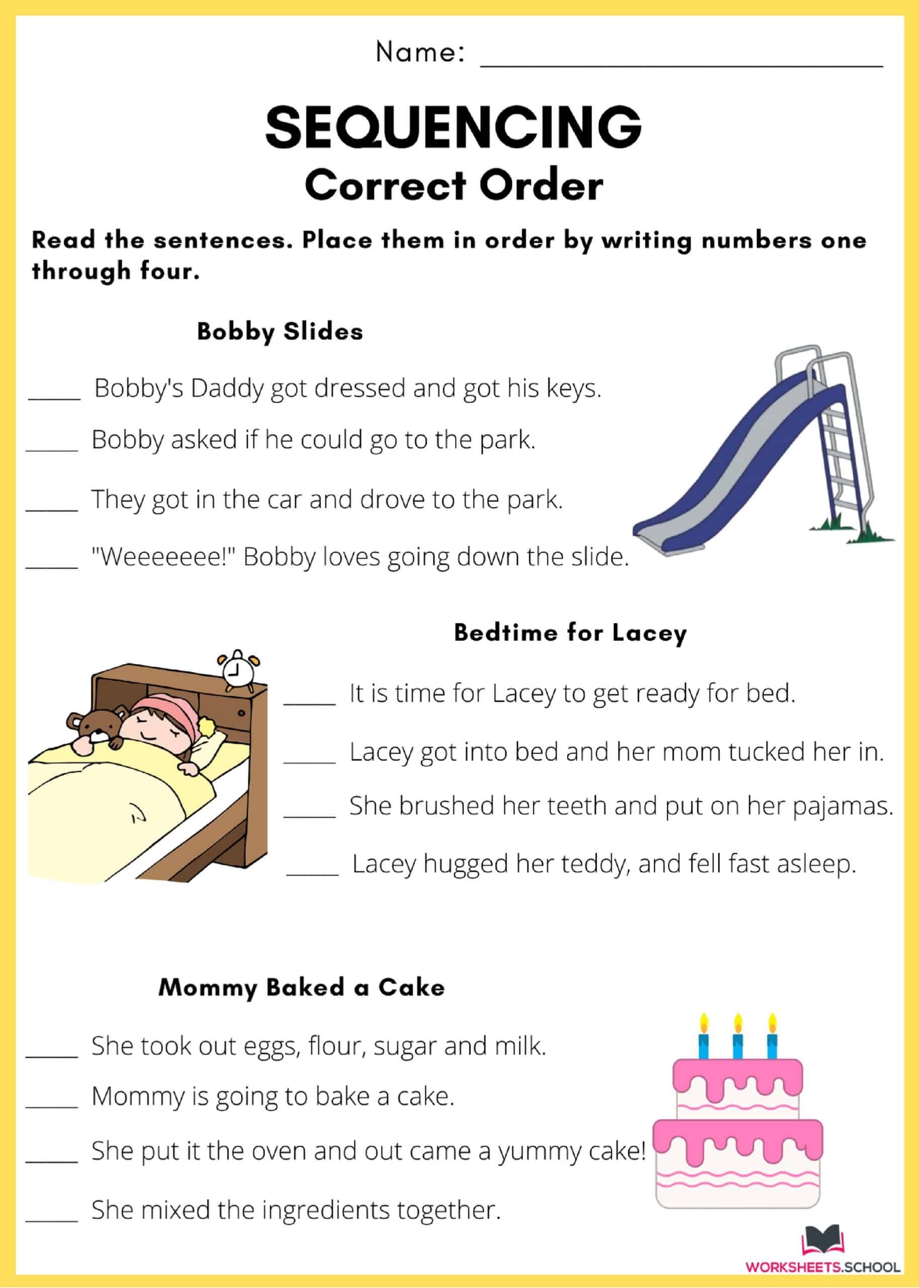 Sequencing Story Worksheets Engaging Activities For Narrative Order Worksheets Library