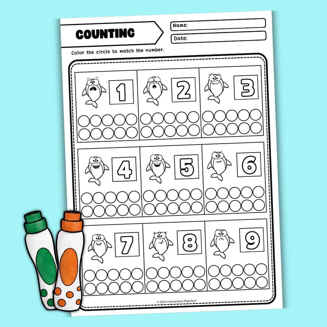 Shark Math Worksheets For Preschoolers Fun And Educational