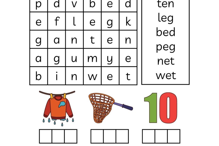 Short E Phonics Worksheets CVC Academy Worksheets