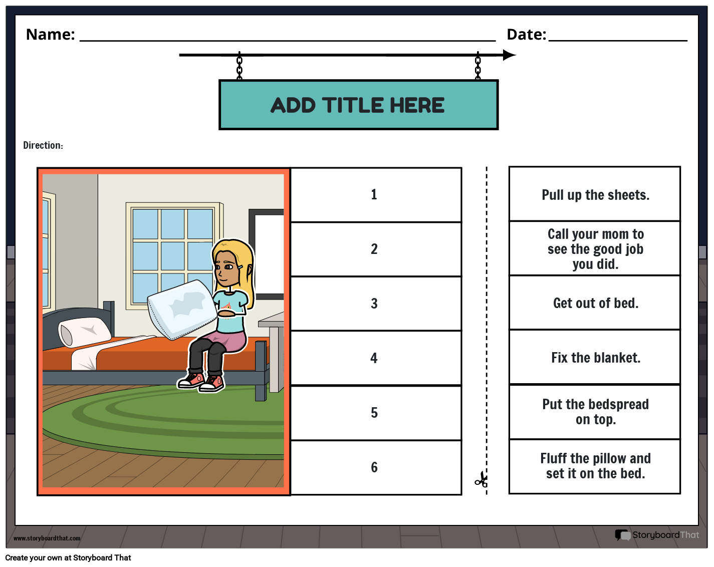 story sequencing worksheets