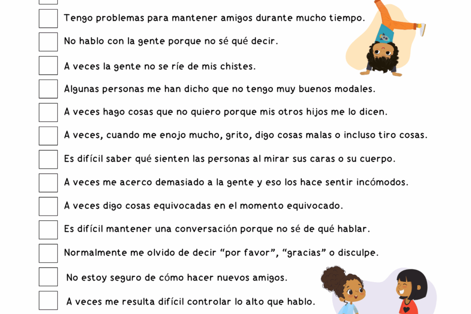 Social Skills Checklist ES F GS