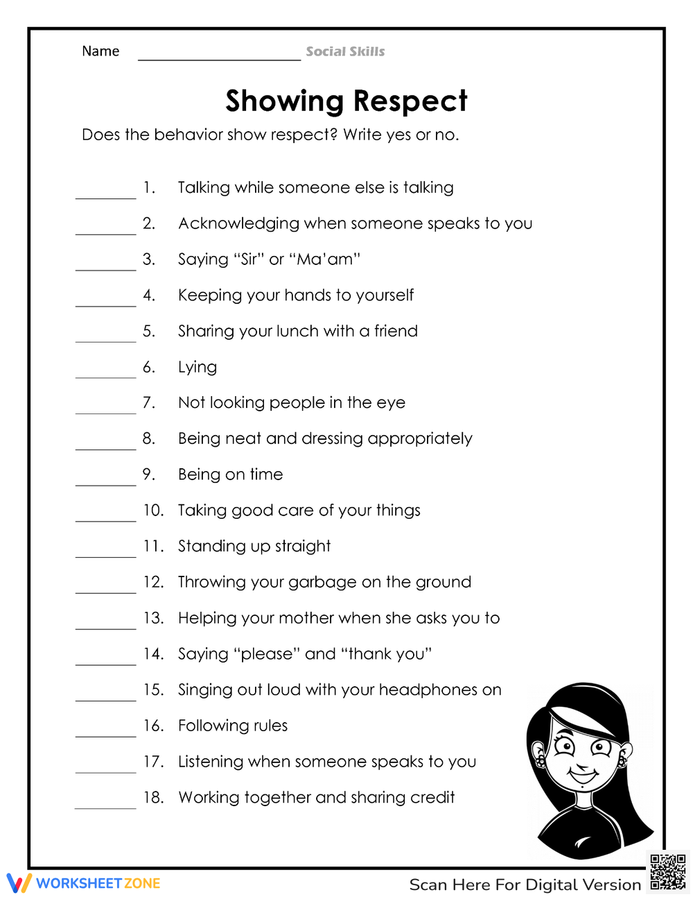 Social Skills For Kids Worksheets 2024 Worksheets Library
