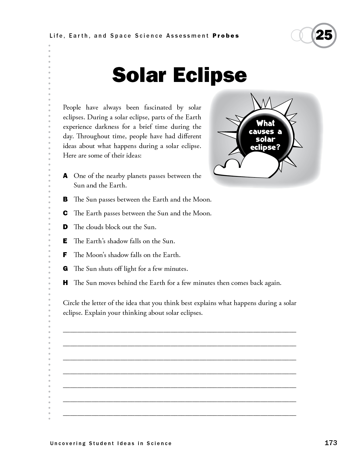Solar Eclipse NSTA Worksheets Library