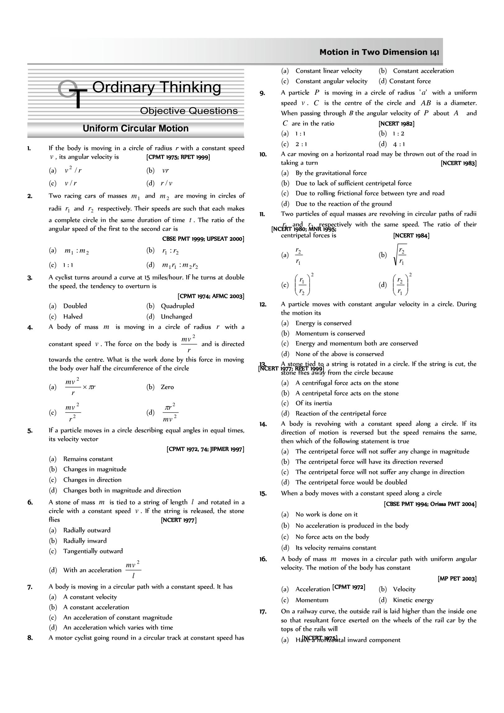 SOLUTION Uniform Circular Motion Worksheet Studypool Worksheets Library