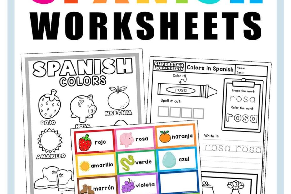Spanish Worksheets Superstar Worksheets