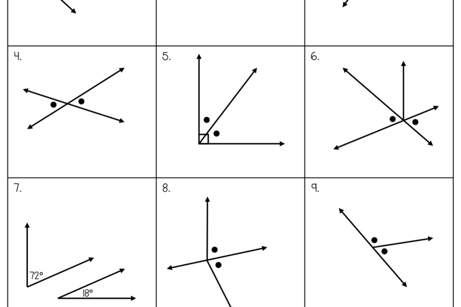Special Angle Pairs Notes Lindsay Bowden Worksheets Library