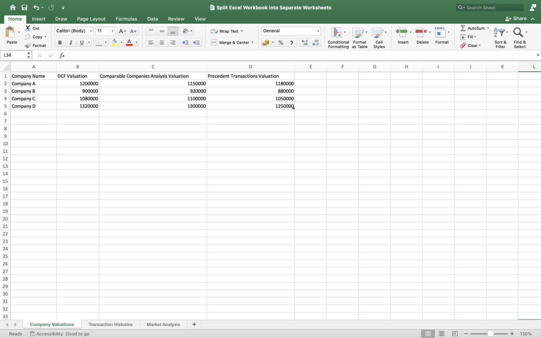excel how to link worksheets