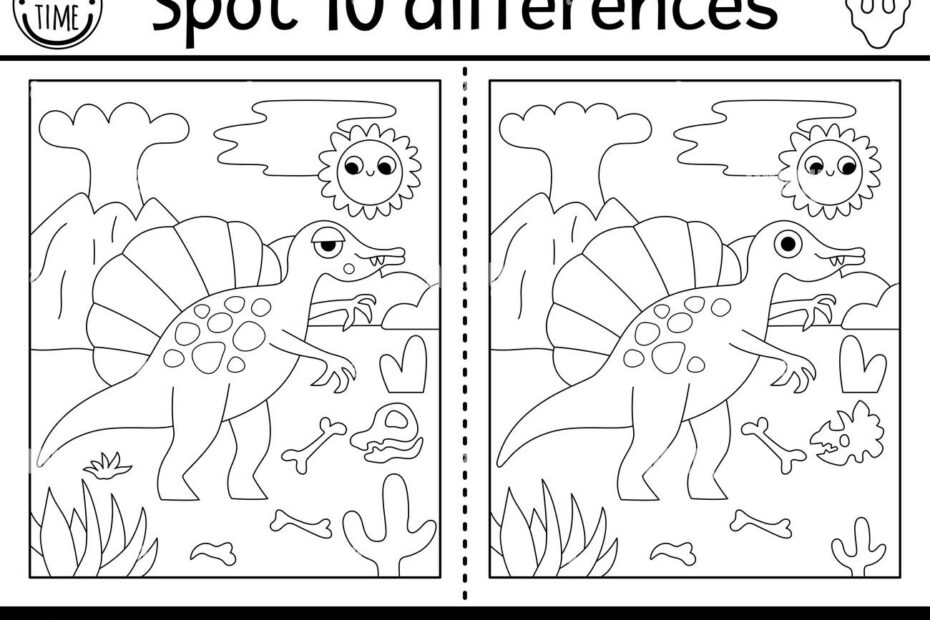 Spot The Difference Puzzle Black And White Stock Photos U0026 Images