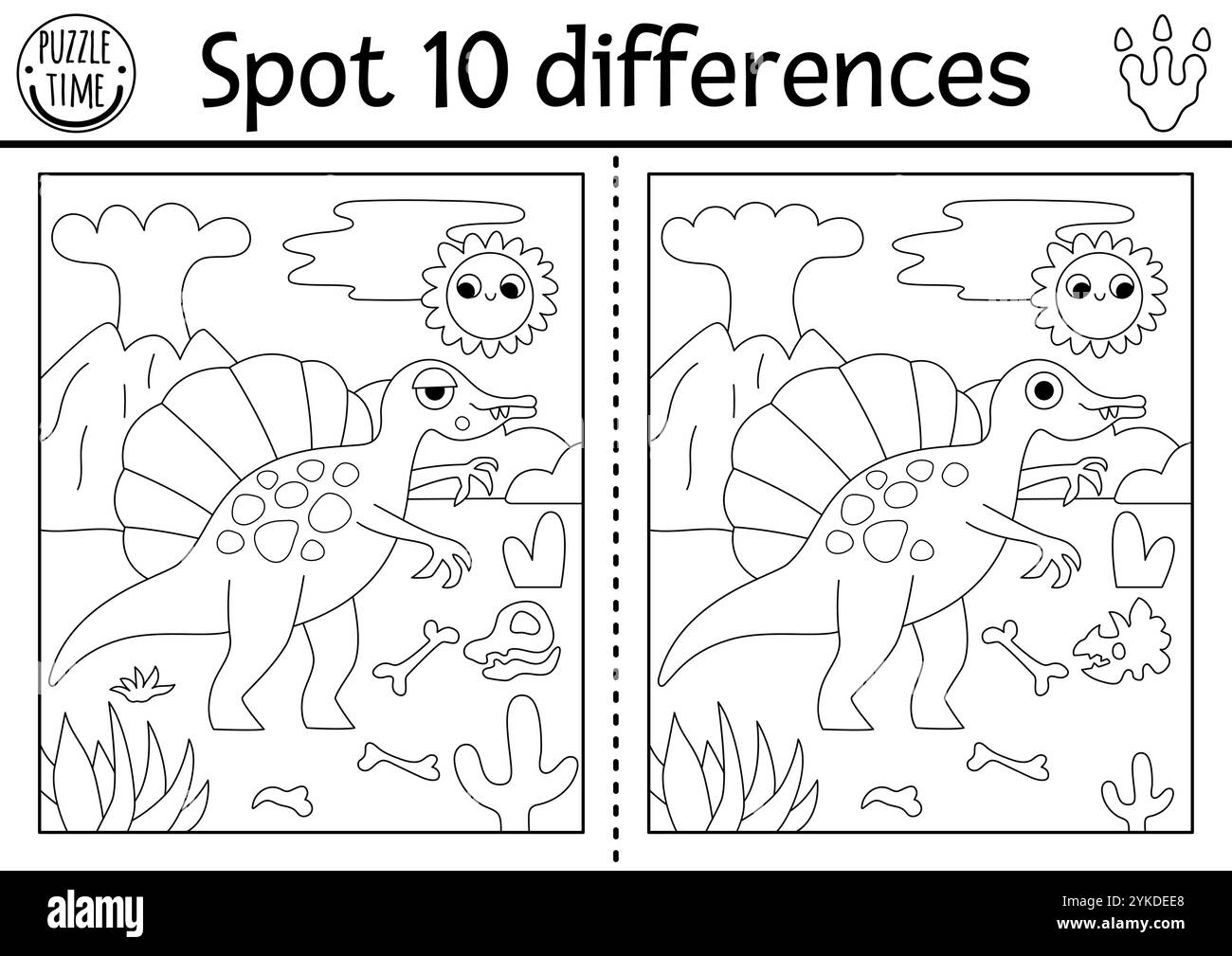 Spot The Difference Puzzle Black And White Stock Photos U0026 Images 
