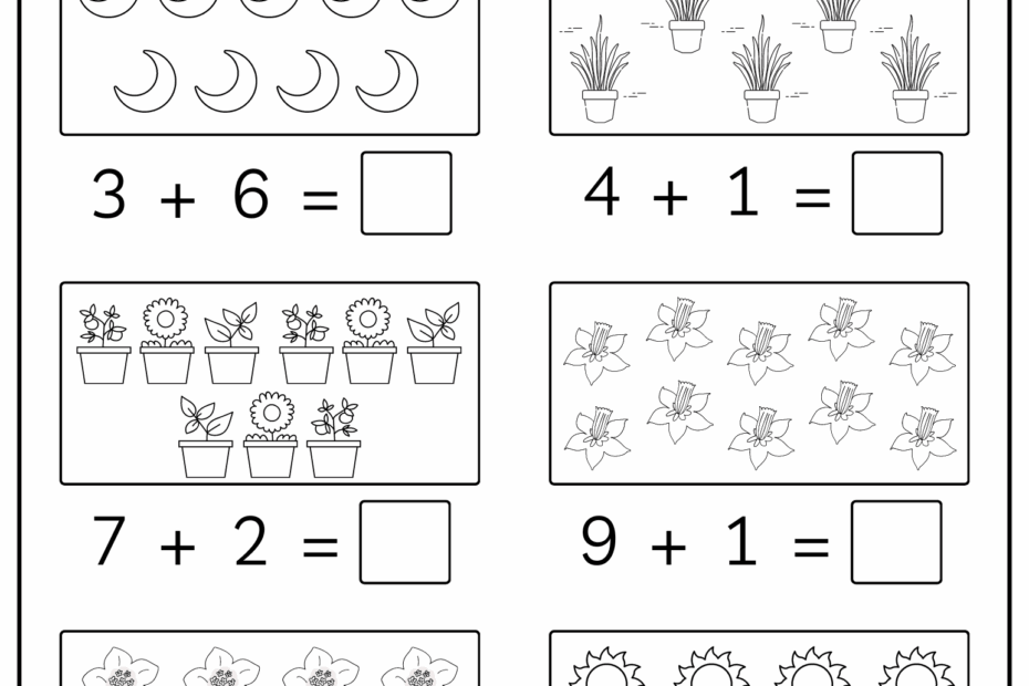 Spring Addition 1 10 Worksheets Made By Teachers