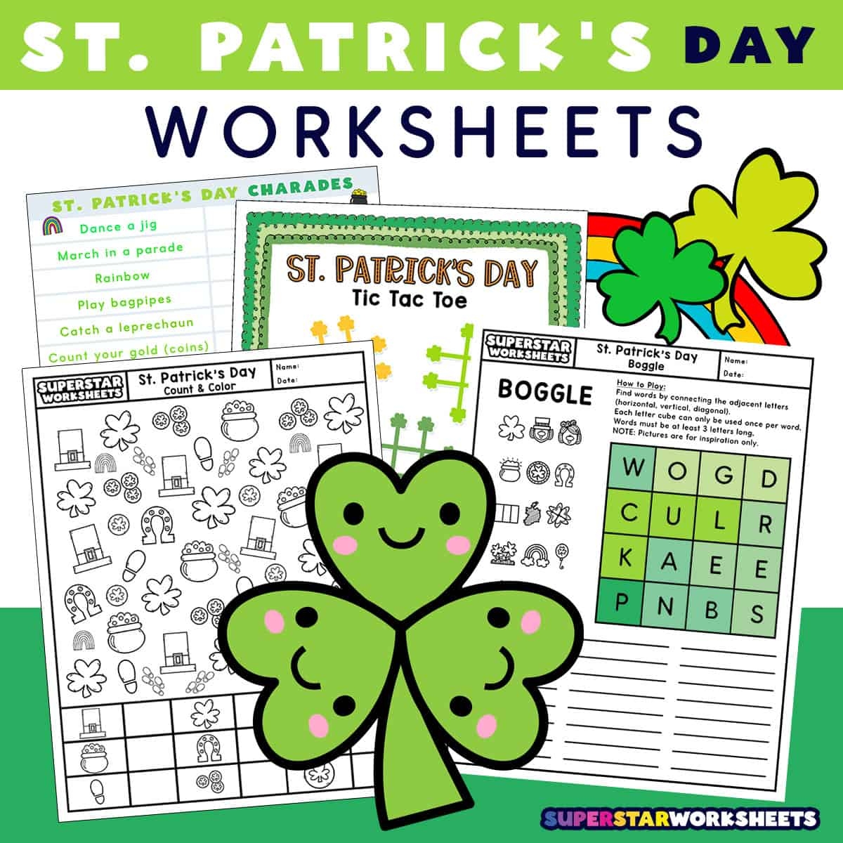 st patrick day worksheets