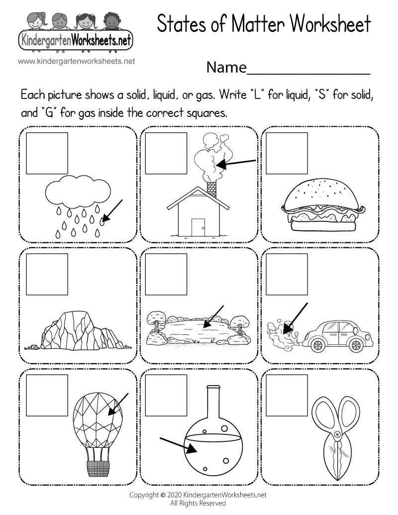 printable solid liquid gas worksheet pdf