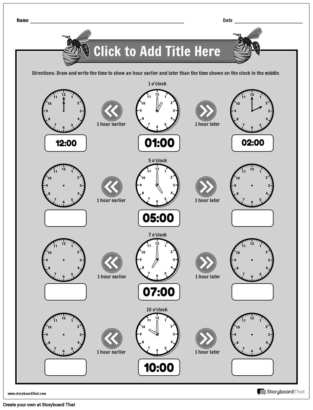 elapsed time worksheet digital 1 hour