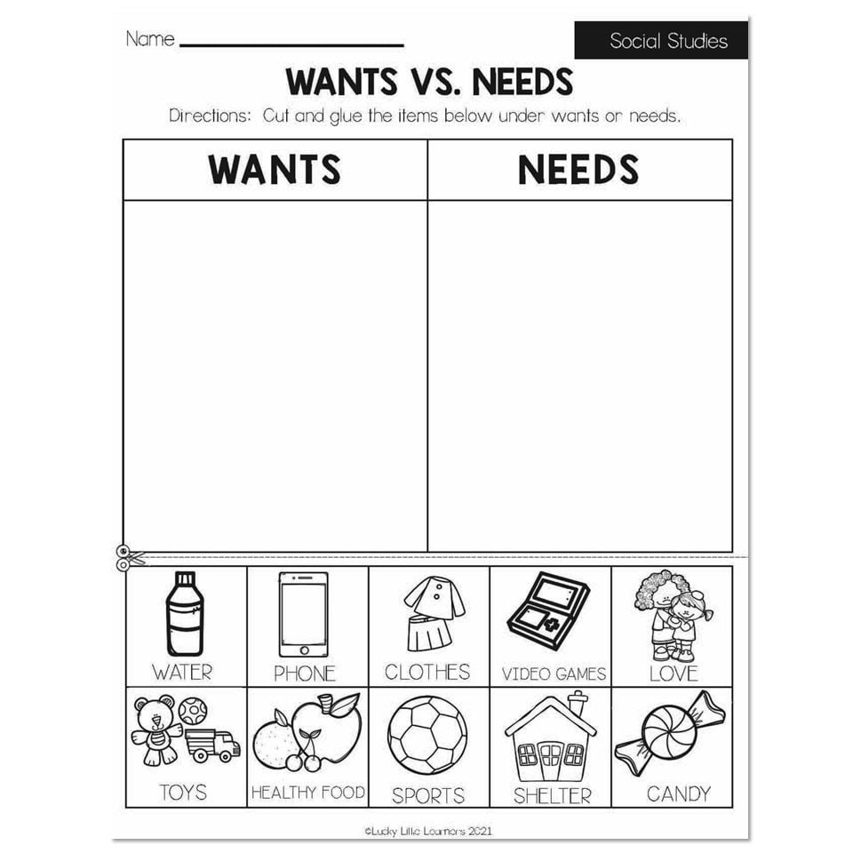 social studies worksheet