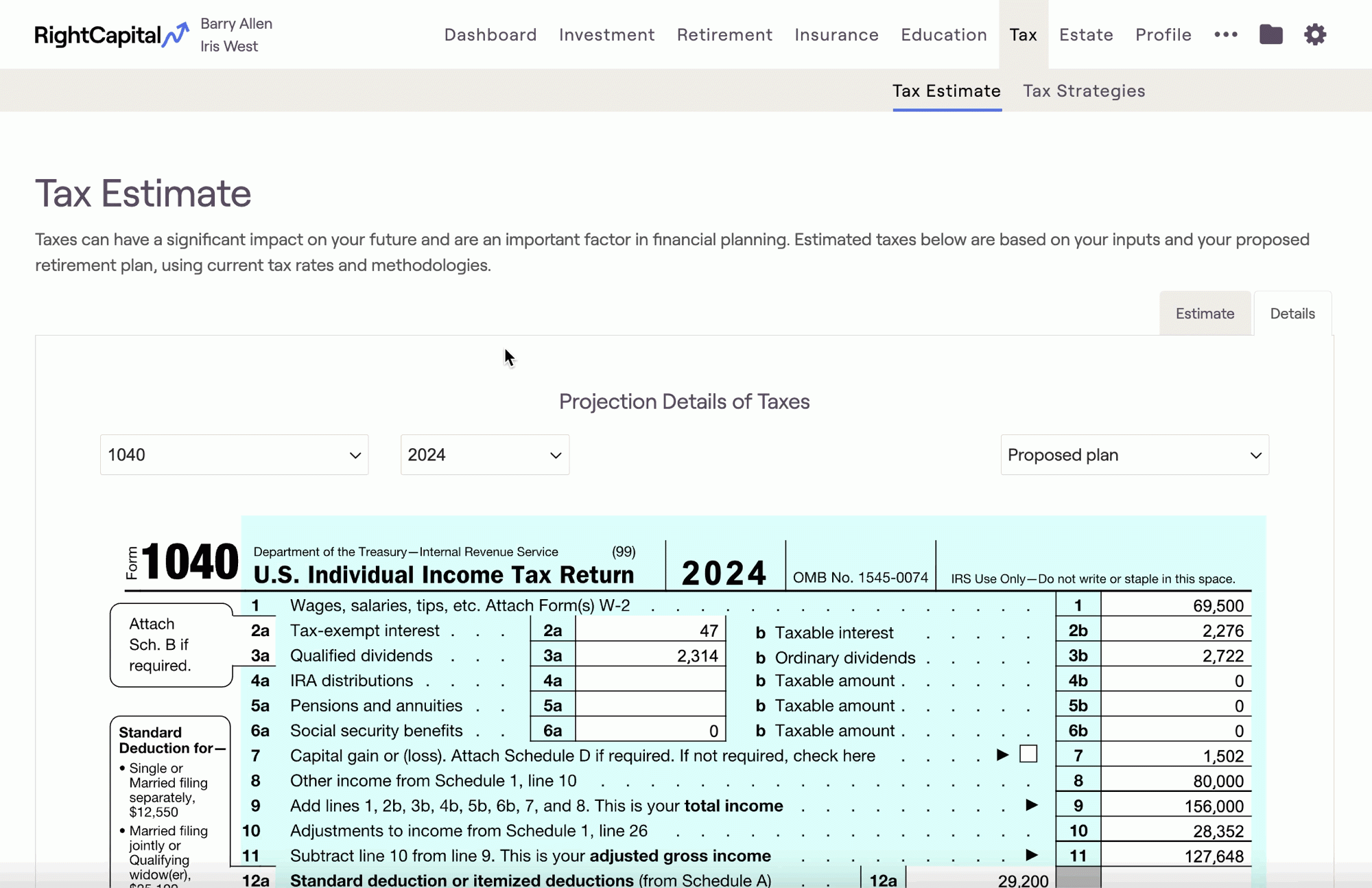 social security benefits worksheet lines 6a and 6b