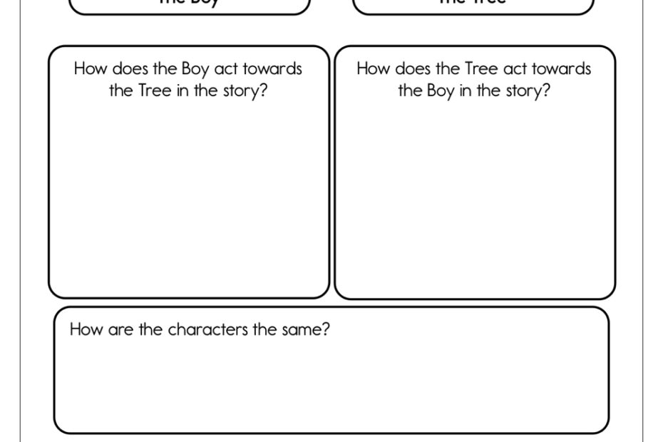 The Giving Tree Worksheet Have Fun Teaching