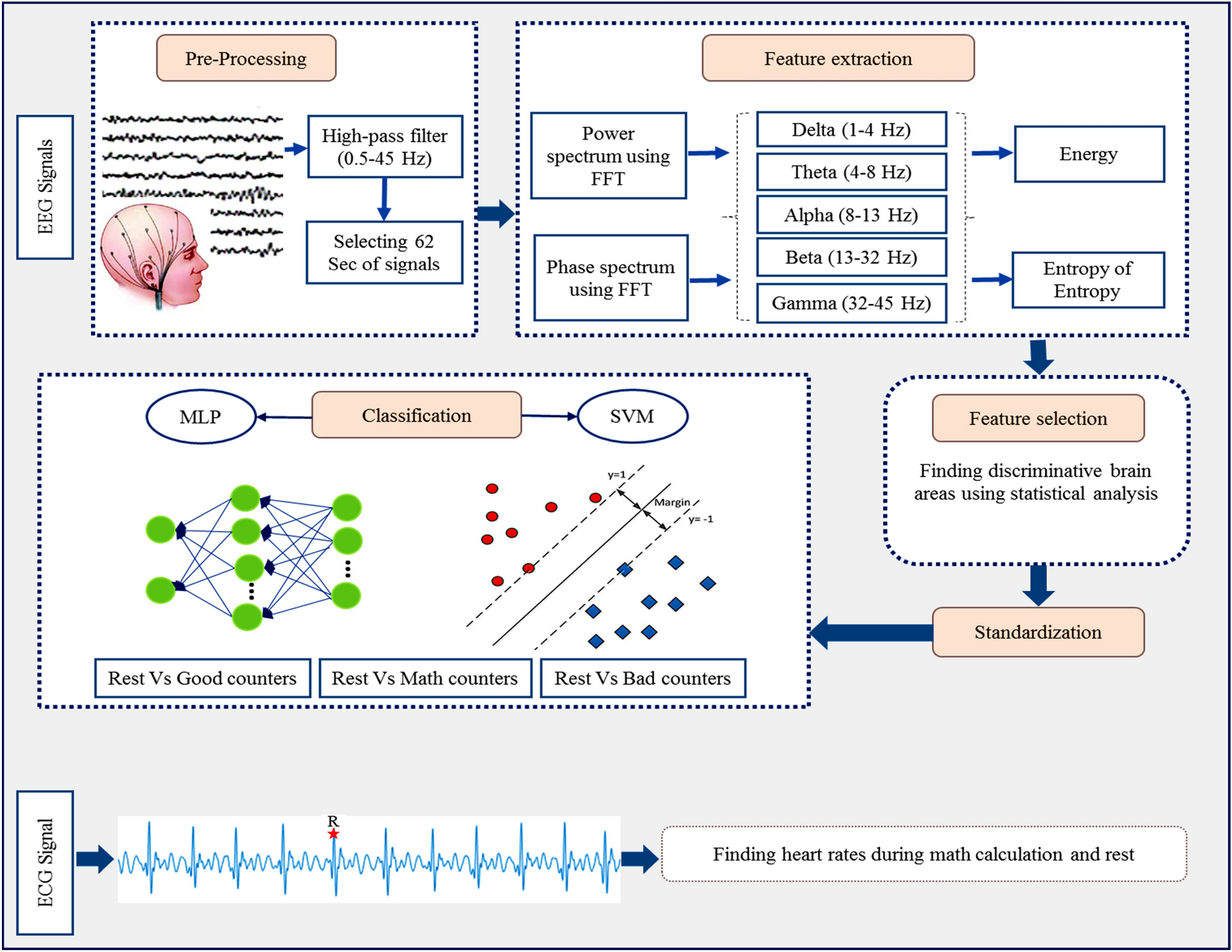 The Influence Of Mental Calculations On Brain Regions And Heart 