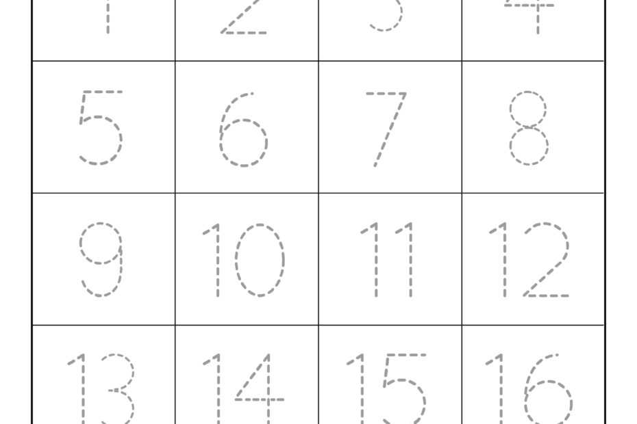 Tracing Numbers Free Printable Practice PDF Worksheets Free