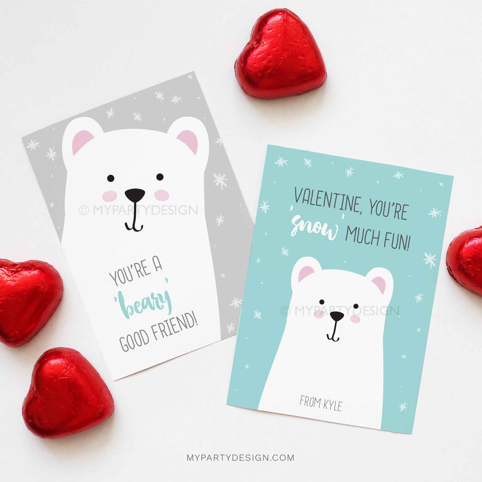 printable bear cards
